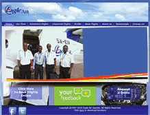 Tablet Screenshot of flyeagleuganda.com